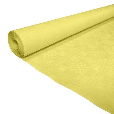 Paper tablecover 1,19x8m yellow