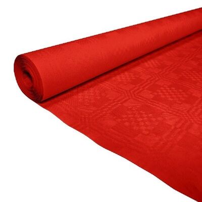 Paper tablecover 1,19x8m red
