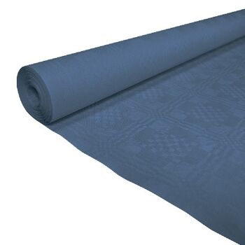 Nappe en papier 1,19x8m bleu marine