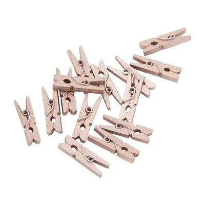 24 Mini clavijas madera oro rosa