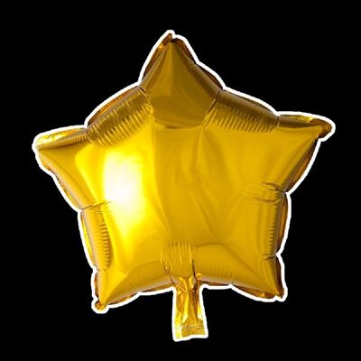 Folienballon Stern 18'' gold einzeln verpackt