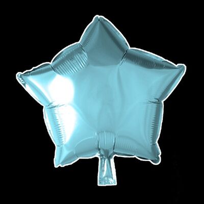 Foilballoon star 18'' light blue (ice) singlepacked