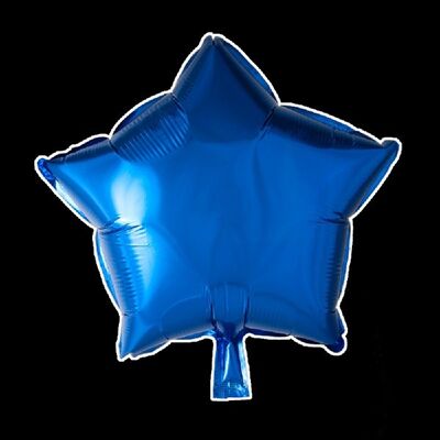 Foilballoon star 18'' navy blue singlepacked