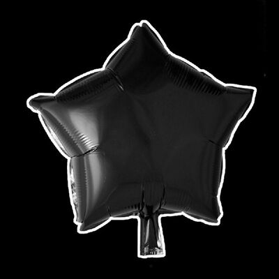 Foilballoon star 18 '' negro paquete individual