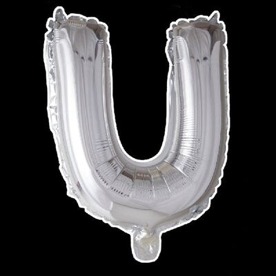 Foilballoon 16'' U silver