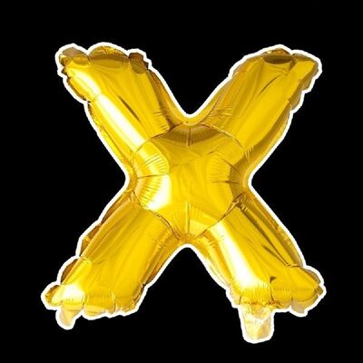 Folienballon 16'' X gold