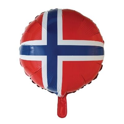 Folienballon 18'' Norwegische Flagge