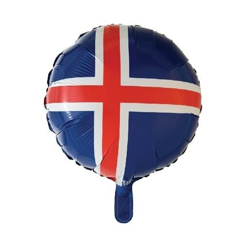 Foilballoon 18'' Icelandic flag