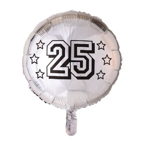 Foilballoon 18'' 25th anniversary