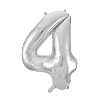 Ballon Foil 34" n° 4 argent