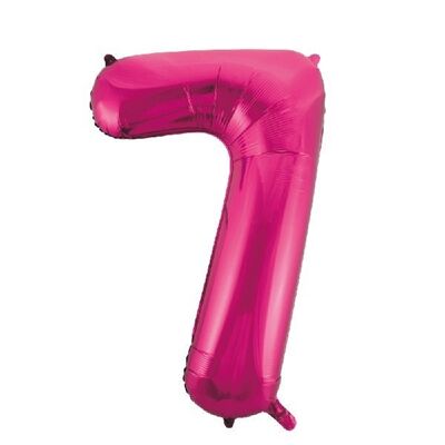 Folienballon 34" Nr. 7 rosa