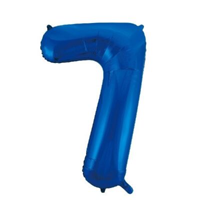 Folienballon 34" Nr. 7 blau