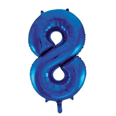 Ballon Foil 34" n° 8 bleu