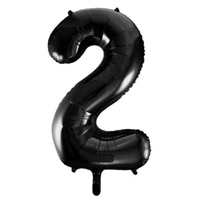 Foilballoon 34" no. 2 black