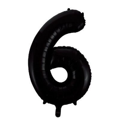 Foilballoon 34" no. 6 black