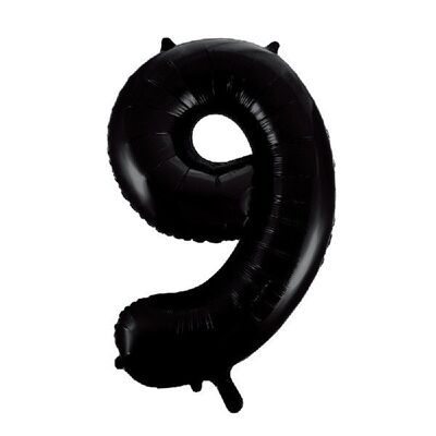 Foilballoon 34 "n. ° 9 negro