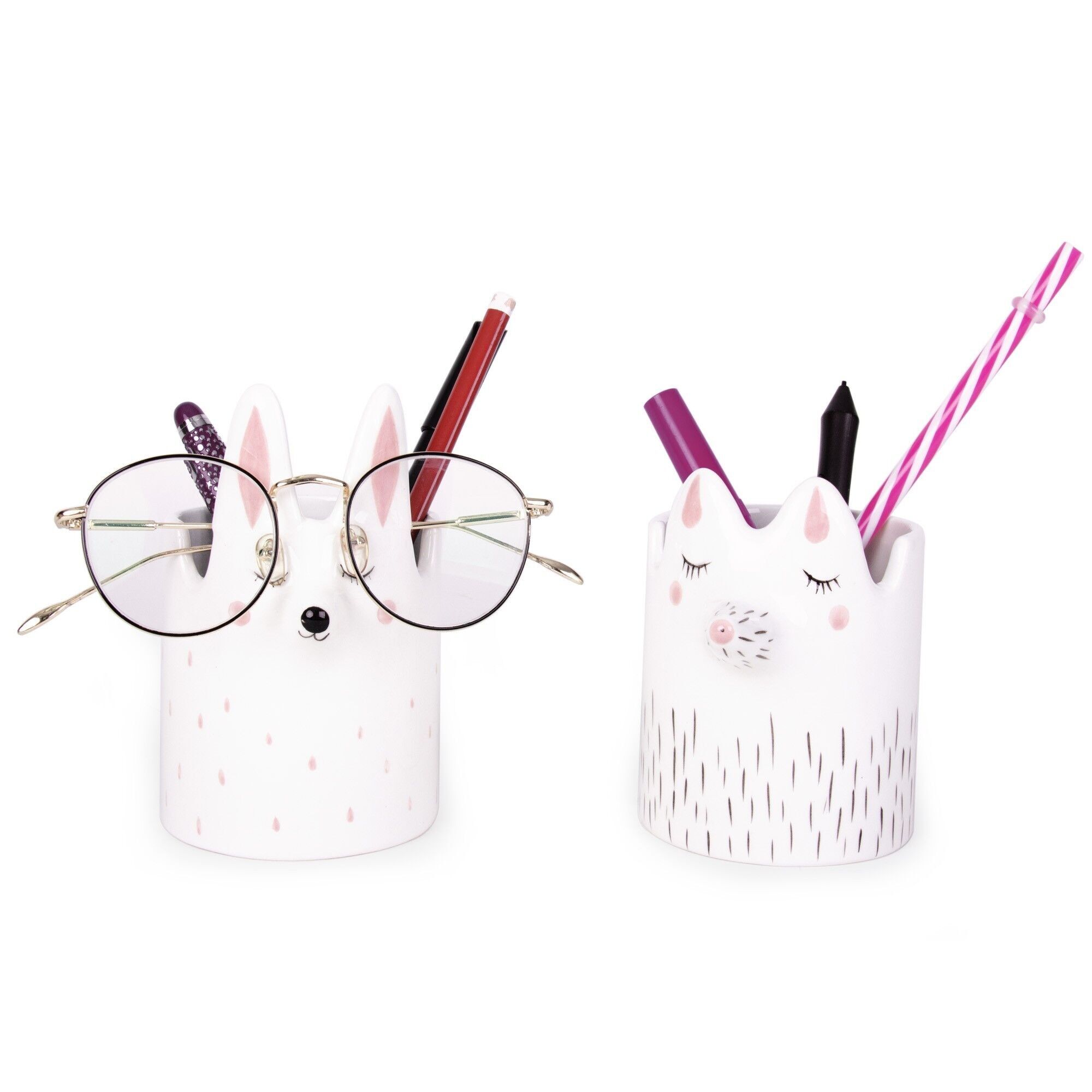 COPPA VOLPE/CONIGLIO DIPINTO A MANO HF