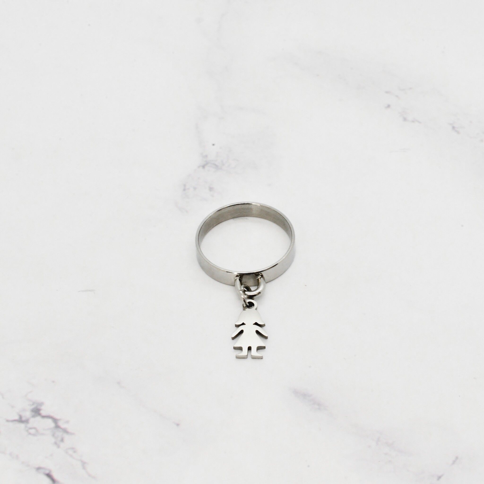 Anello bambina in acciaio - 3mm