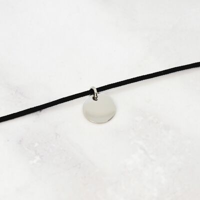 Steel tassel cord necklace - 15mm