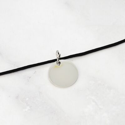 Steel tassel cord necklace - 20mm