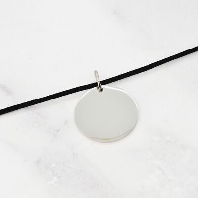 Steel tassel cord necklace - 27mm