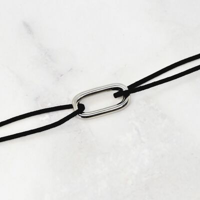 Steel circuit cord necklace