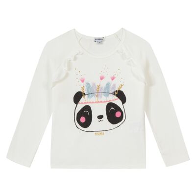 T-shirt manches longues Oeko-Tex® motif imprimé panda#2V10034|11|8A-12A