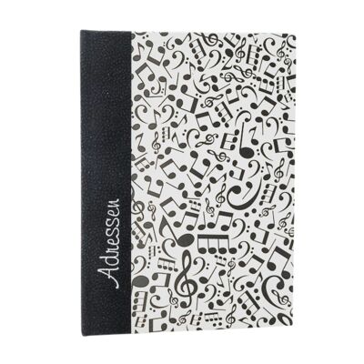 Address Book Swinging Notes in black