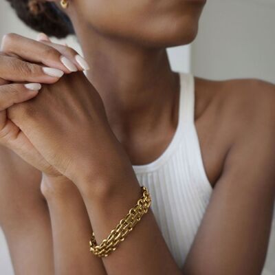 Gold Knit Bracelet