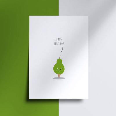 greeting card - you are a cool pear