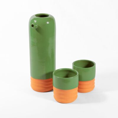 Jarra + 4 vasos verde