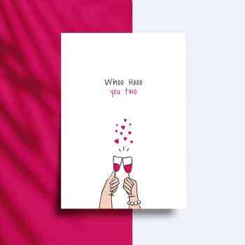 carte de voeux - Whoo Hooo vous deux 3,00 € 1