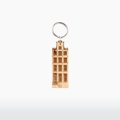 x10 Keyring - Canal house - Oude Turfmarkt 143 - Maple