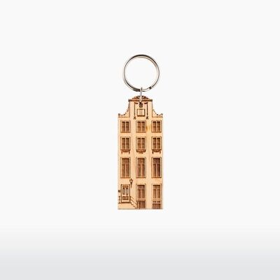 x10 Keyring - Canal house - Herengracht 420 - Maple