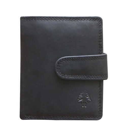 Josy Wallet Women RFID Protection Small Wallet Leather Men - Black