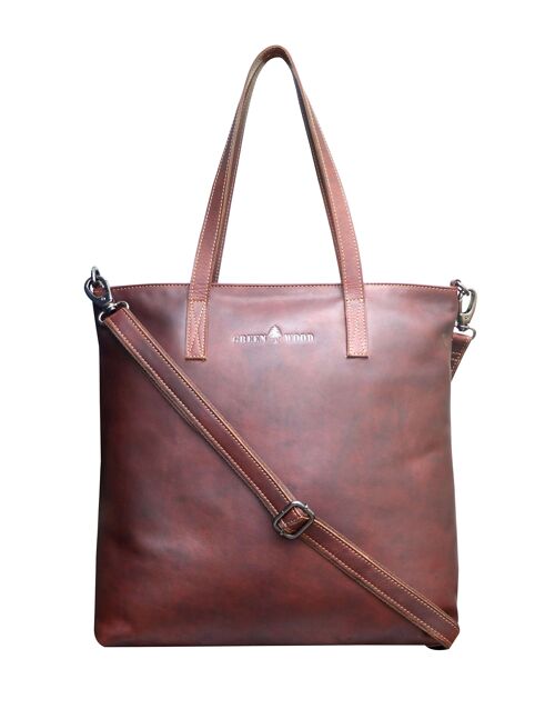 Amy Handbag Shopper Ladies Shoulder Bag Large Handle Bag Leather - Sandel