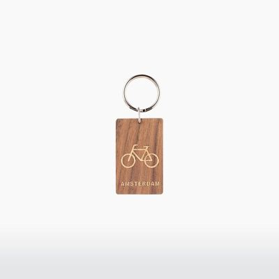 Keyring - Bike - Walnut - Maple
