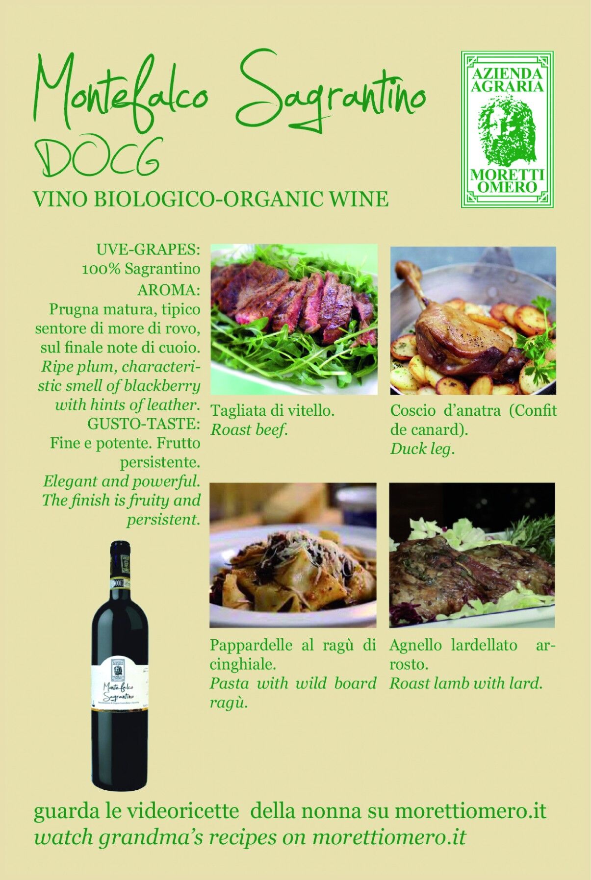 MONTEFALCO SAGRANTINO DOCG BIOLOGICO 2020