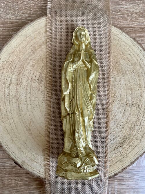 Madonna in gold lacquered wax