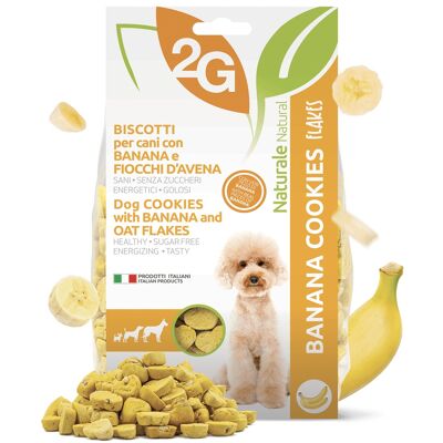 Biscuits pour chiens à la banane | Snack 100% naturel, fabriqué en Italie 350 g