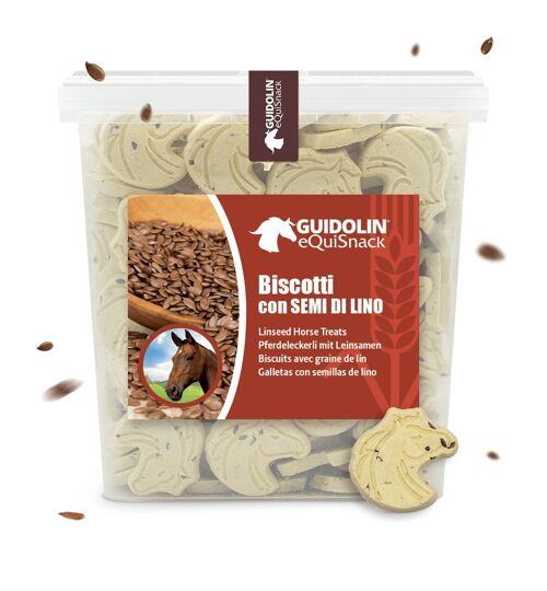 Biscotti artigianali per cavalli con semi di lino 2.5 kg