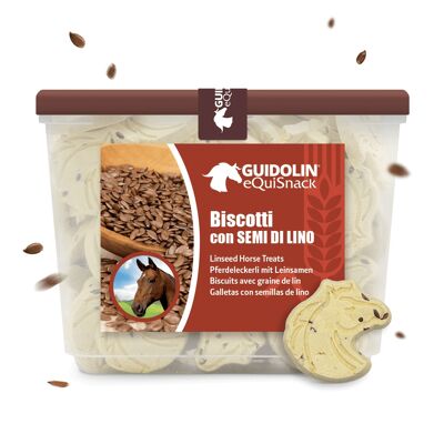 Biscotti artigianali per cavalli con semi di lino 700 g