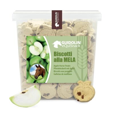 Biscuits naturels pour chevaux à la pomme | Fabriqué en Italie 2,5 kg