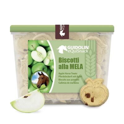 Biscuits naturels pour chevaux à la pomme | Fabriqué en Italie 700 g