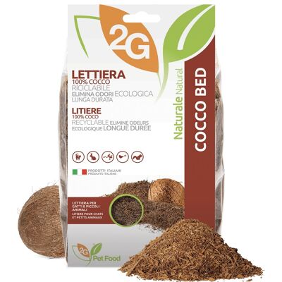Lit Coco | Litière végétale pour chats, lapins et reptiles 1 litre