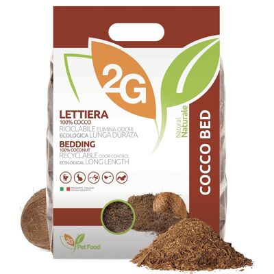 Cama Coco | Arena vegetal para gatos, conejos y reptiles 5 lt