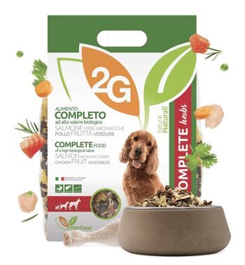 Herbes complètes diététiques | Aliment complet pour chiens, fabriqué en Italie 2 kg 1