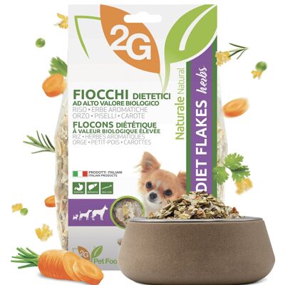 Diätflocken Kräuter | Ergänzungsfuttermittel für Hunde 350 g