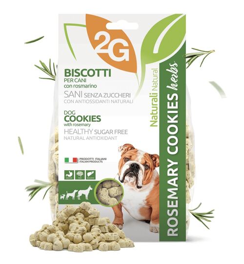 Rosemary Dog Cookies | Snack per cani piccoli medi grandi 350 g