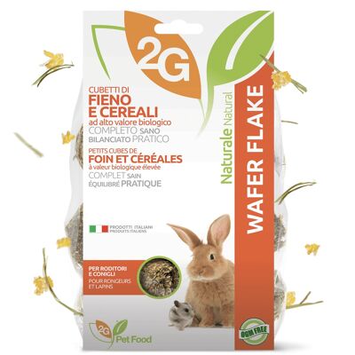 Wafer Flakes | Complete feed for rabbits, Made in Italy 350 g